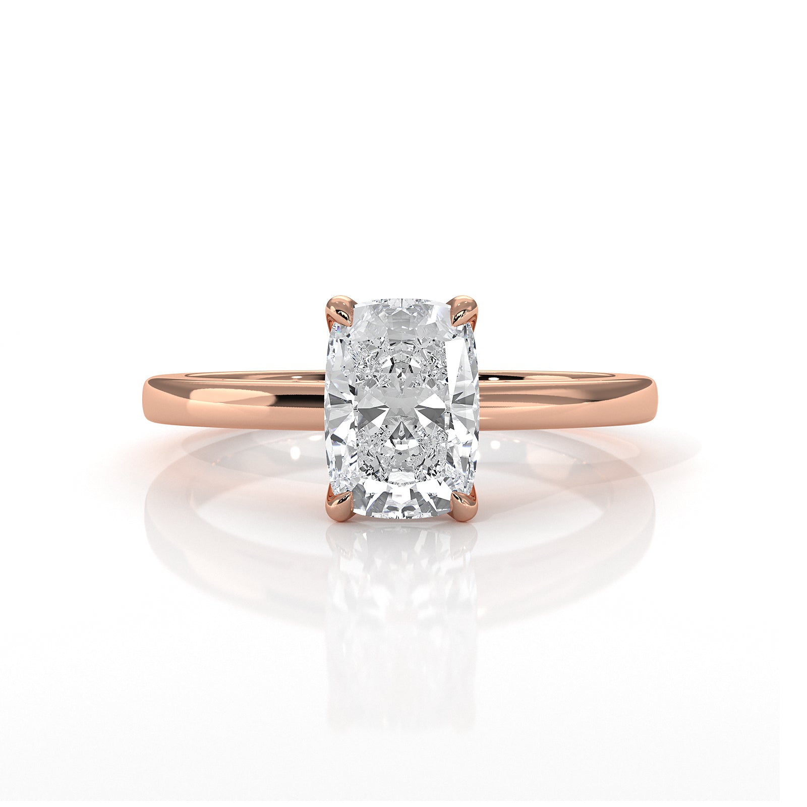 4.5g Lab Grown Diamond 6 Prong Solitaire Engagement Setting IGI Certified Ring 1.00 Ctw.